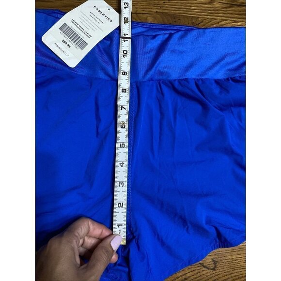 New fabletics austyn women's run shorts skort blue pocket size medium - Picture 5 of 8